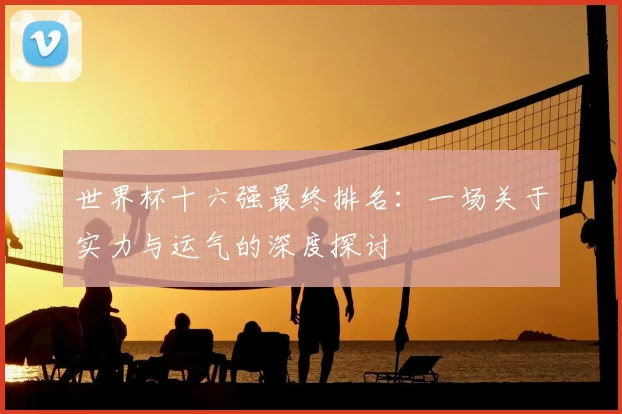 世界杯十六强最终排名:一场关于实力与运气的深度探讨
