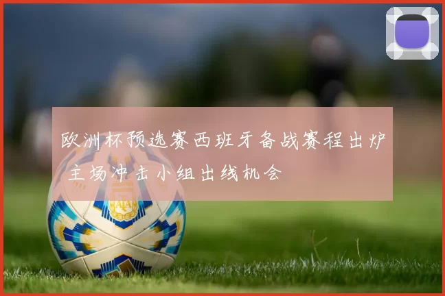 欧洲杯预选赛西班牙备战赛程出炉 主场冲击小组出线机会
