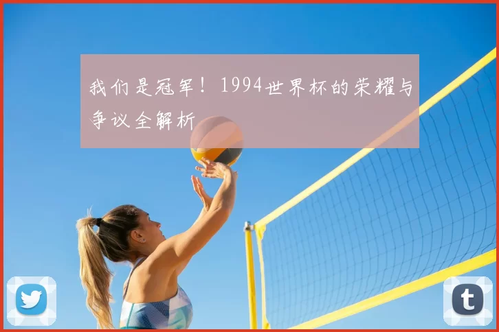 我们是冠军！1994世界杯的荣耀与争议全解析